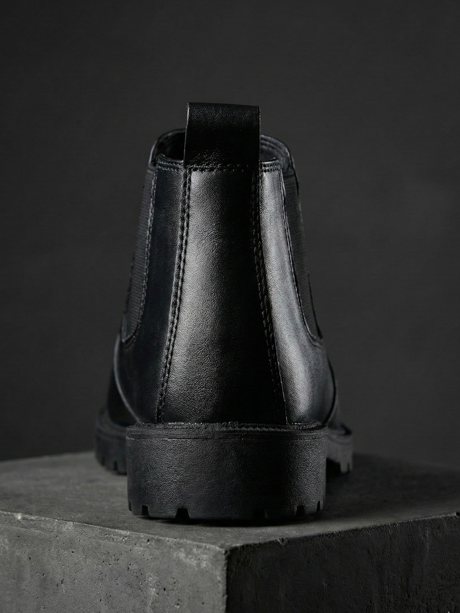 Leather Chunky Chelsea Boots