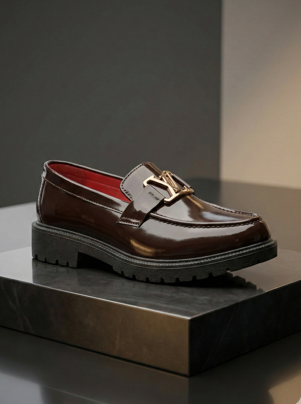 LV Leather Loafers