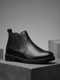Leather Chunky Chelsea Boots