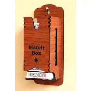Wall-Mount Matchbox Holder