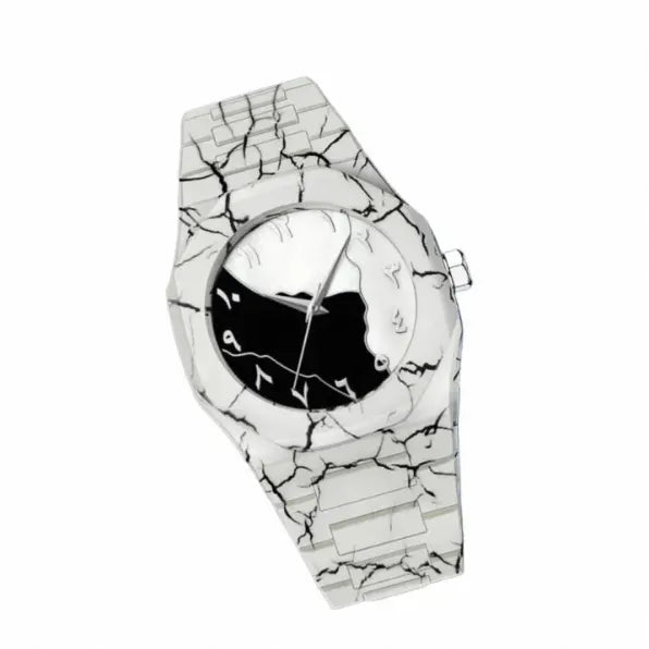 Aura White Marble Dial